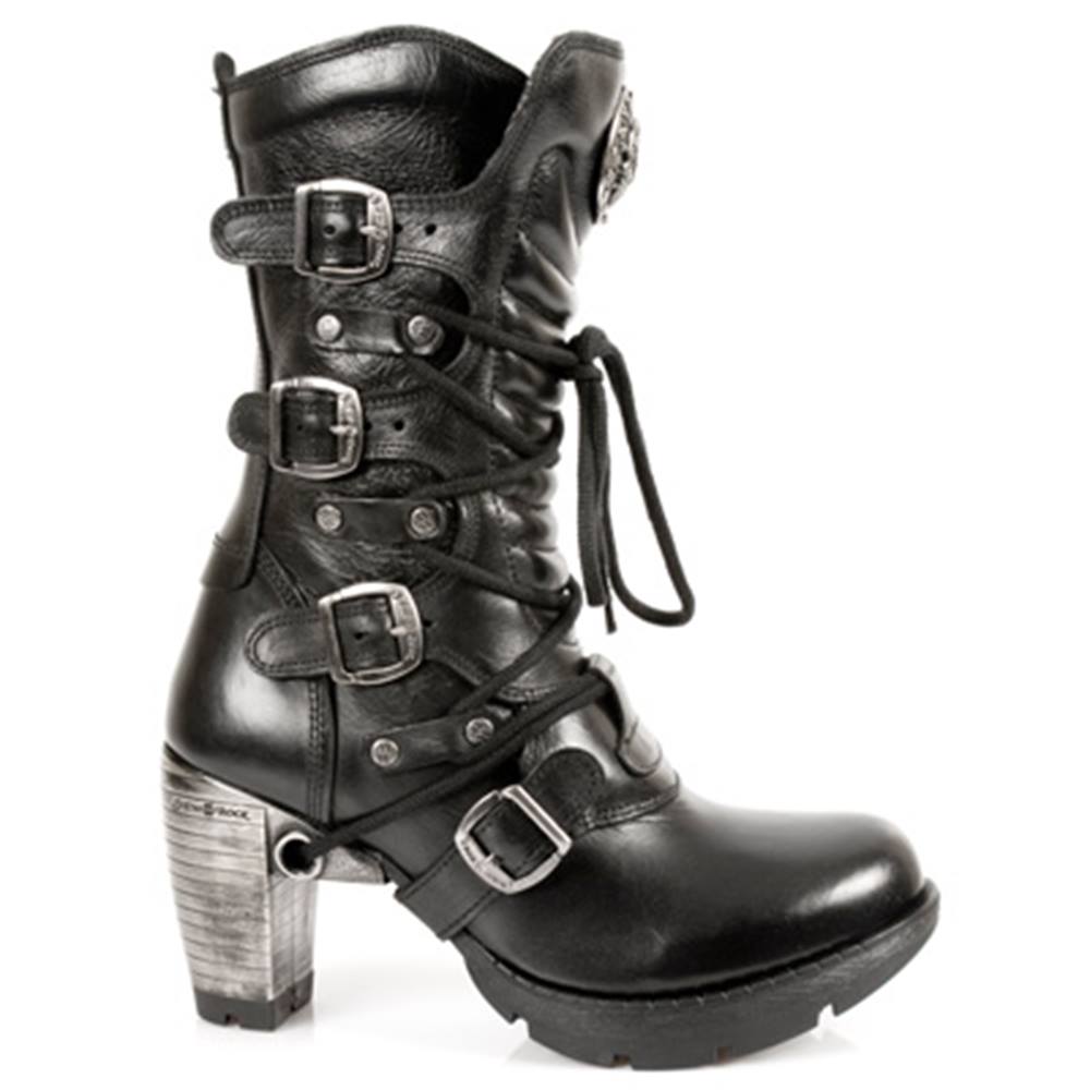 New Rock - MTR003S1 Boots - Black/Silver coloured Product image